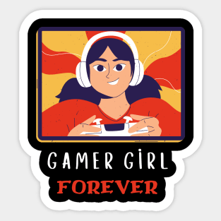 Gamer girl forever Sticker